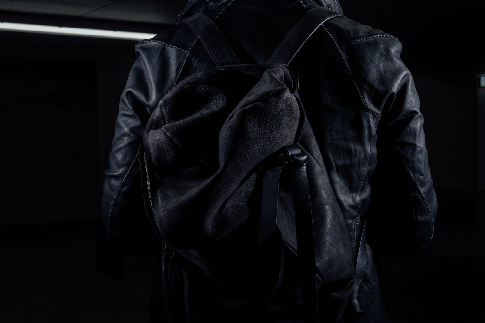 Discover the worlds most cutting-edge Avant Garde Fashion Brands, J2 Horse Leather Jacket by Boris Bidjan Saberi & Avant Garde Backpack