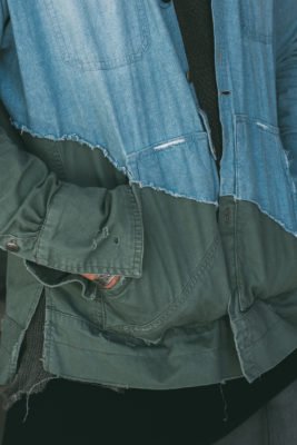 Camisa Greg Lauren Denim/Cargo 50-50 Boxy Studio