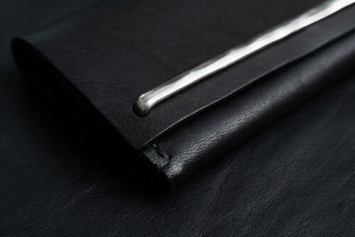 Werkstatt München handmade leather wallet with 925-silver