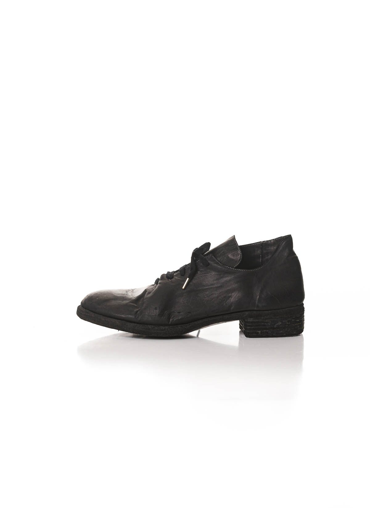 A DICIANNOVEVENTITRE A1 One Leather Piece Shoe, black, kangaroo