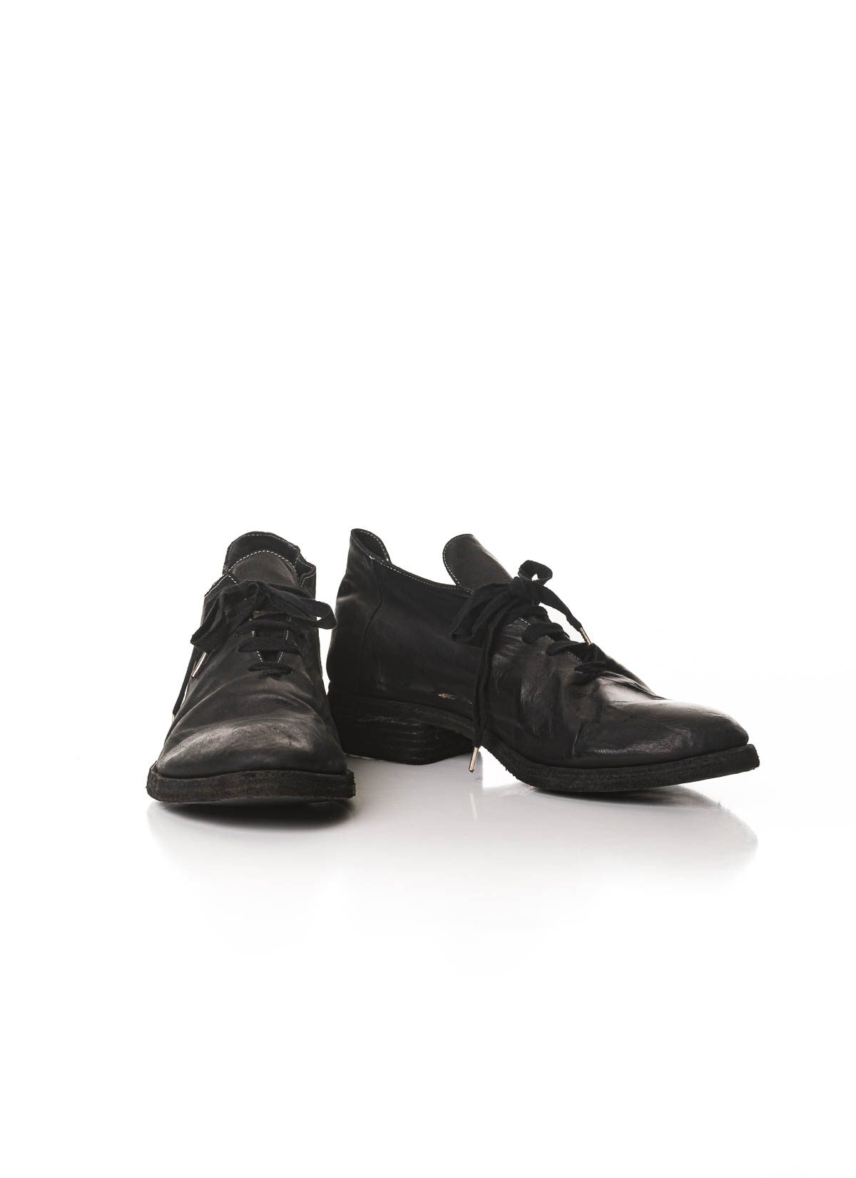 A DICIANNOVEVENTITRE A1 One Leather Piece Shoe, black, kangaroo