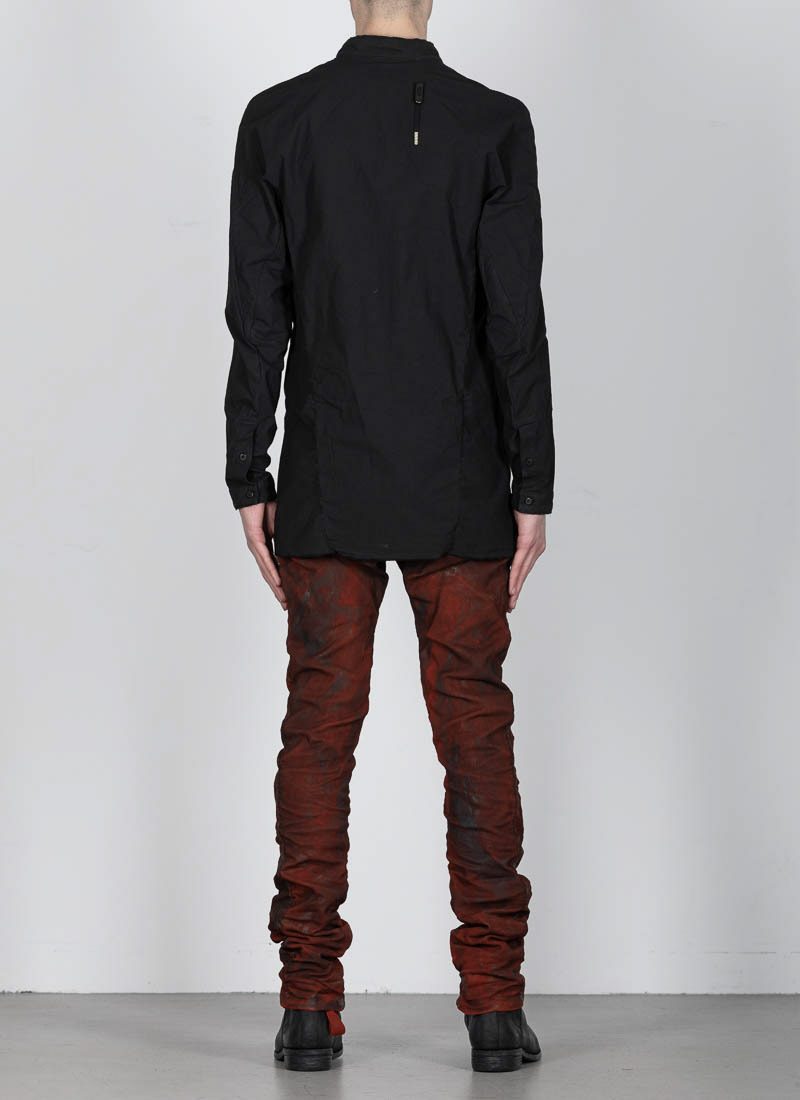 BORIS BIDJAN SABERI SHIRT1, black, 84% CO / 11% LI / 5% EA (F1501M)