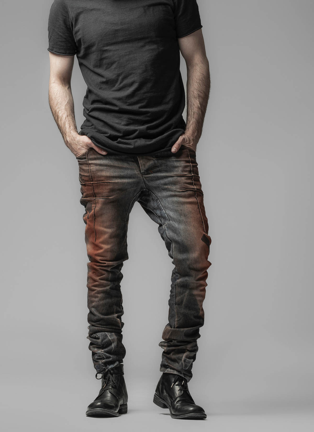 BORIS BIDJAN SABERI P13TF, dirty dark denim - the copper miner, 98