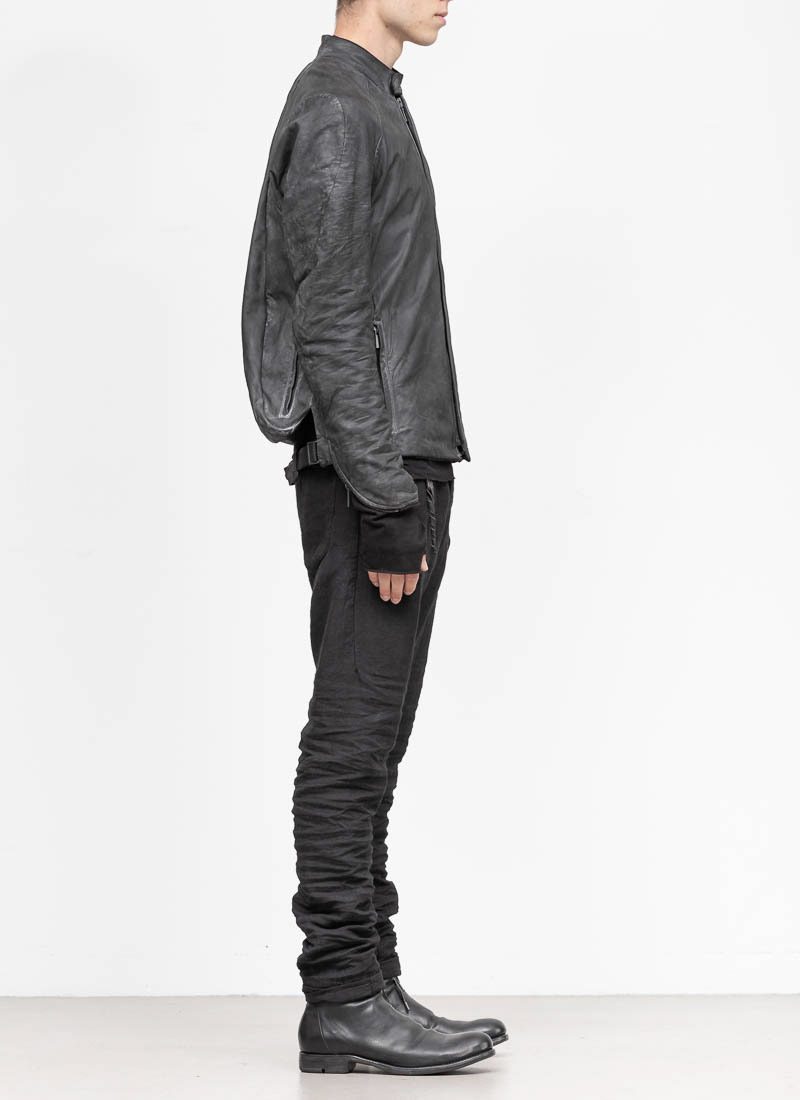 LAYER-0 E_jacket, black, calf leather