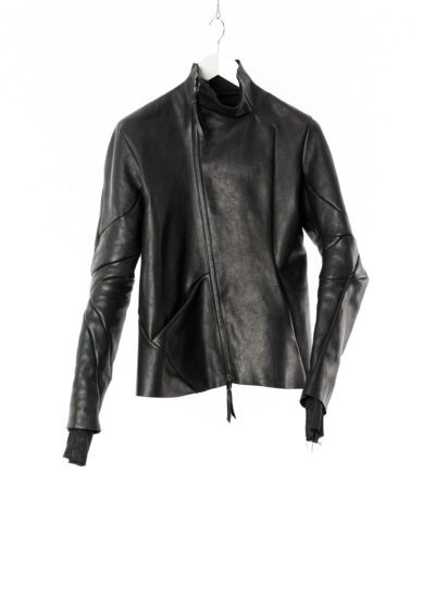 LEON EMANUEL BLANCK Distortion Officer Coat, black, horse leather