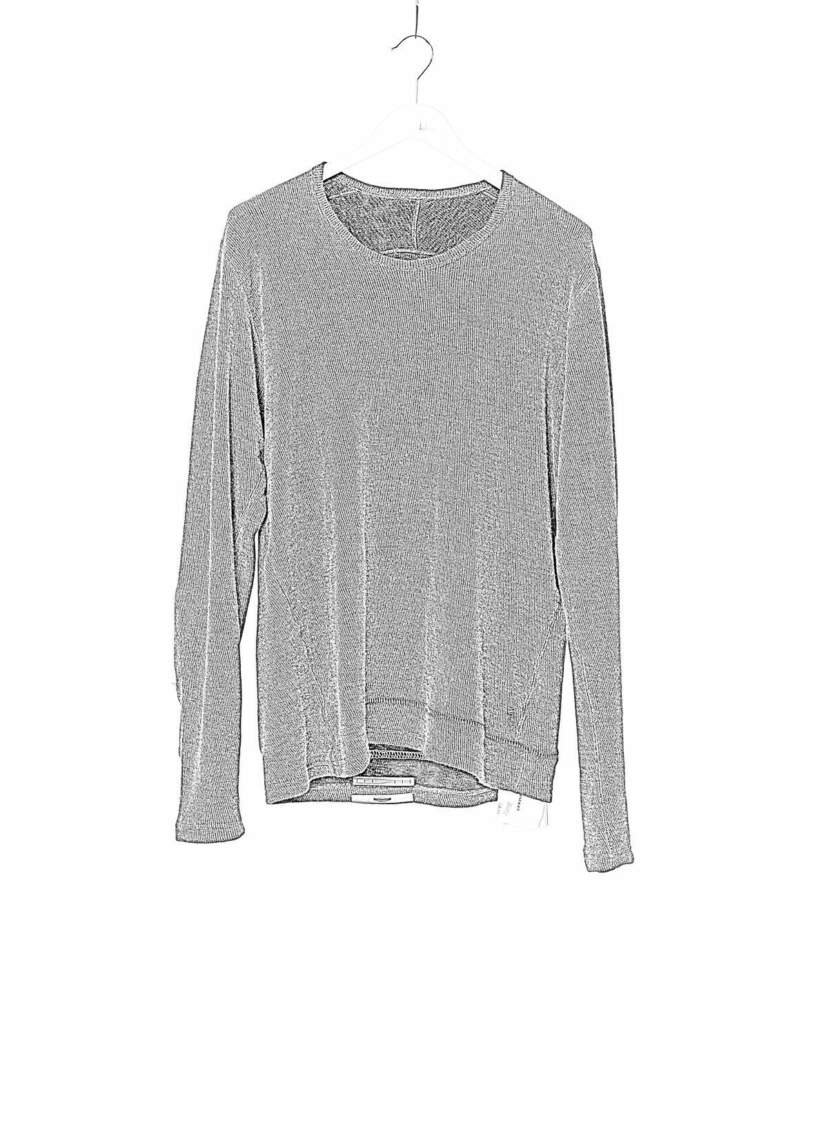 TAICHI MURAKAMI Sweater T-shirt U L.s, black grey, cashmere x