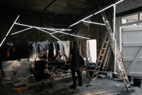 Leon Emanuel Blanck Showroom Berlin under construction Summer 2022