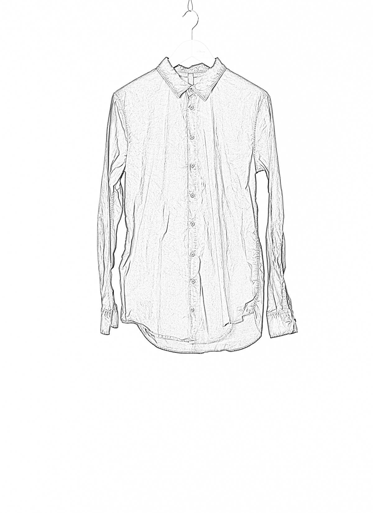 hide-m  LABEL UNDER CONSTRUCTION Invisible Buttonholes Shirt