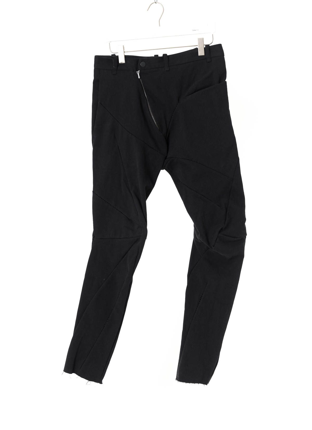 LEON EMANUEL BLANCK Distortion Fitted Long Pants, black, cotton/ea