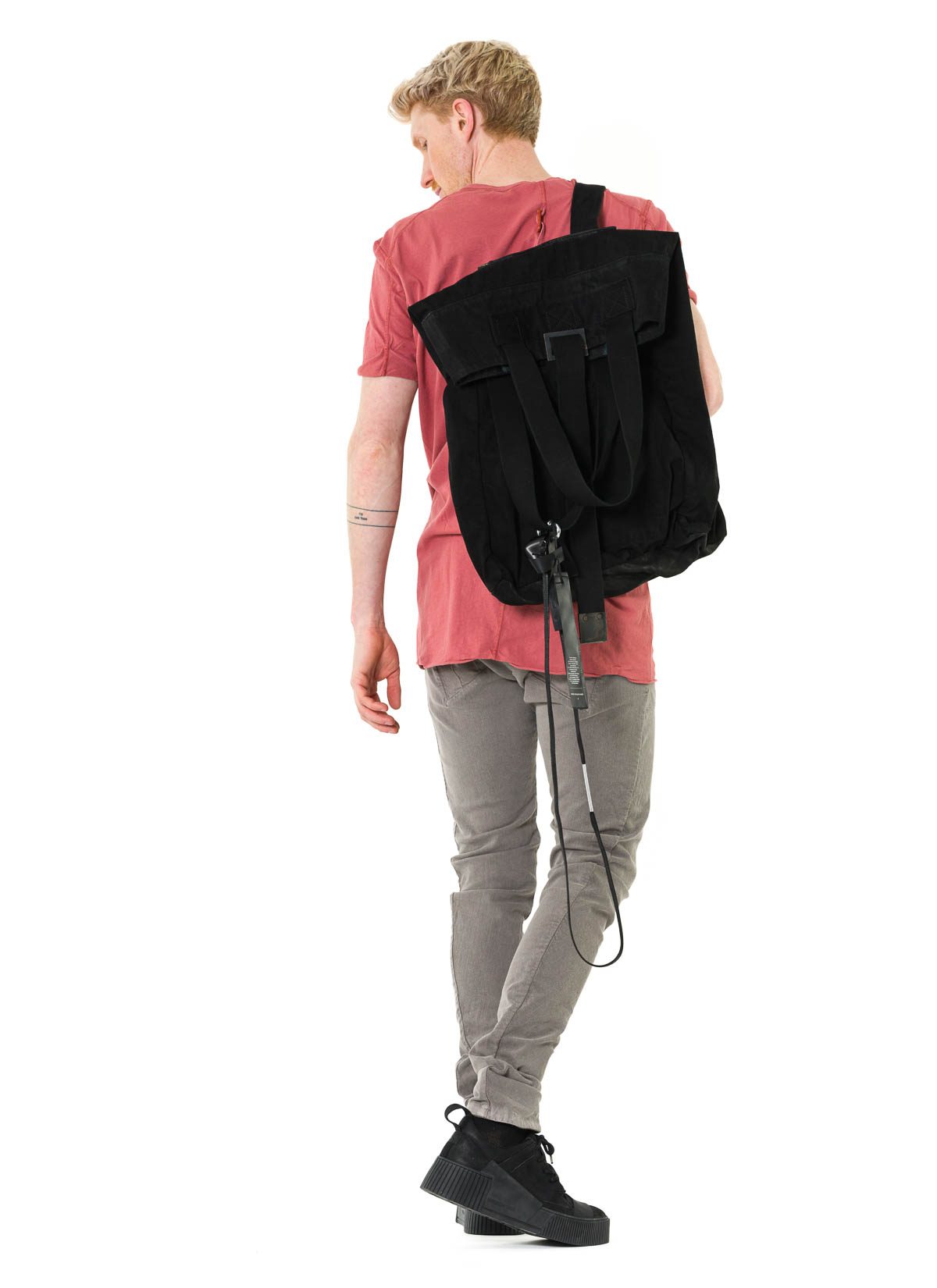 BORIS BIDJAN SABERI TOTE BAG1, black, cotton/horse (F1781 +
