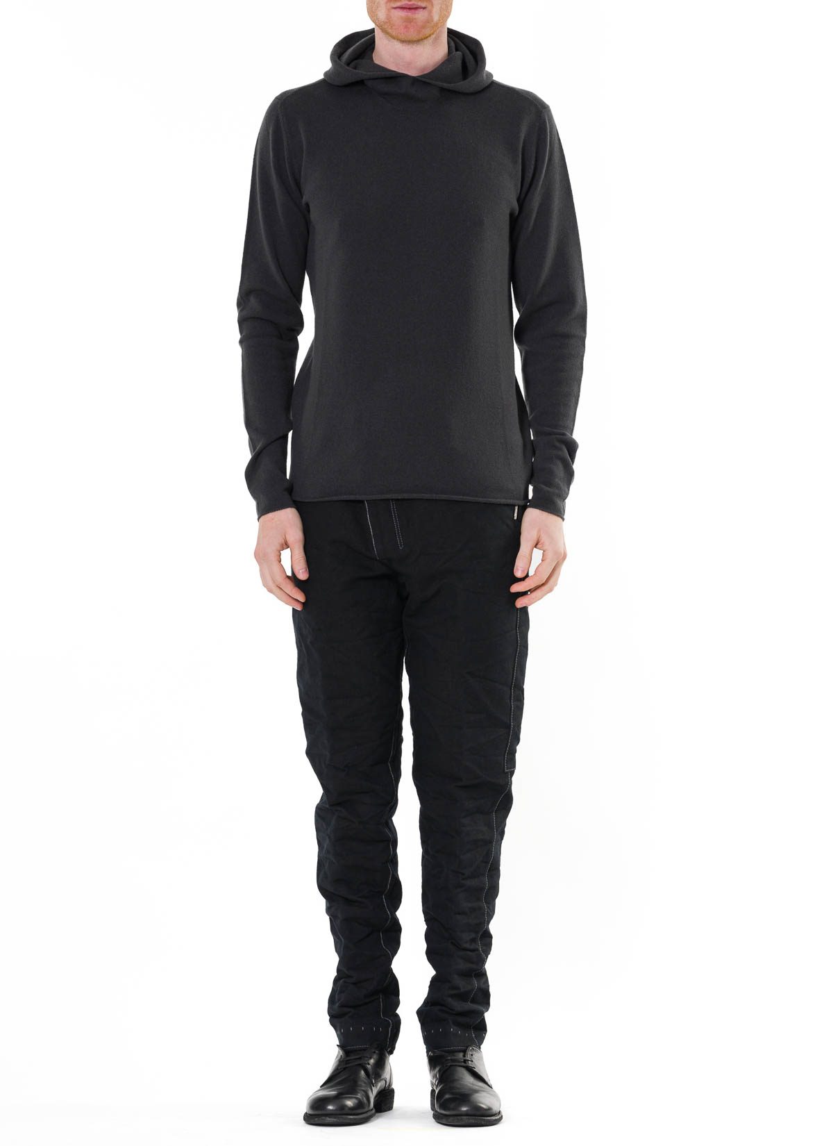 LABEL UNDER CONSTRUCTIONニットパーカー hide-m | LABEL UNDER CONSTRUCTION Arched Long Hoodie Sweater