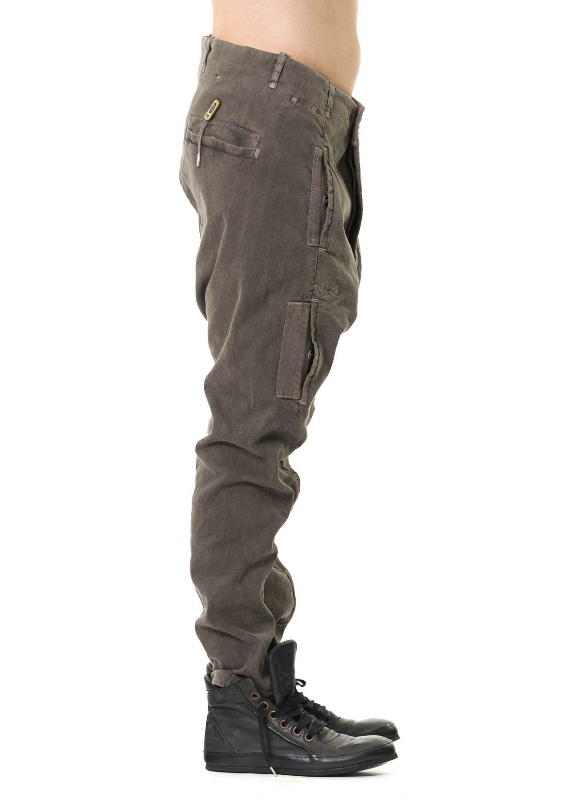BORIS BIDJAN SABERI LOW CROTCH PANTS / OXIDISED 