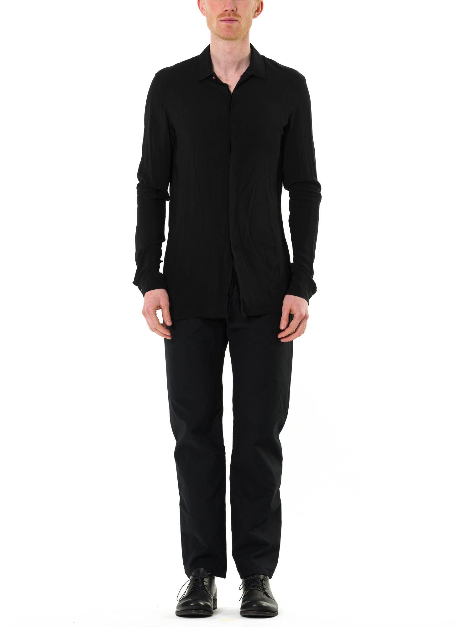 M.A+ by M. Amadei Fitted Shirt H102, black, vi-bamboo