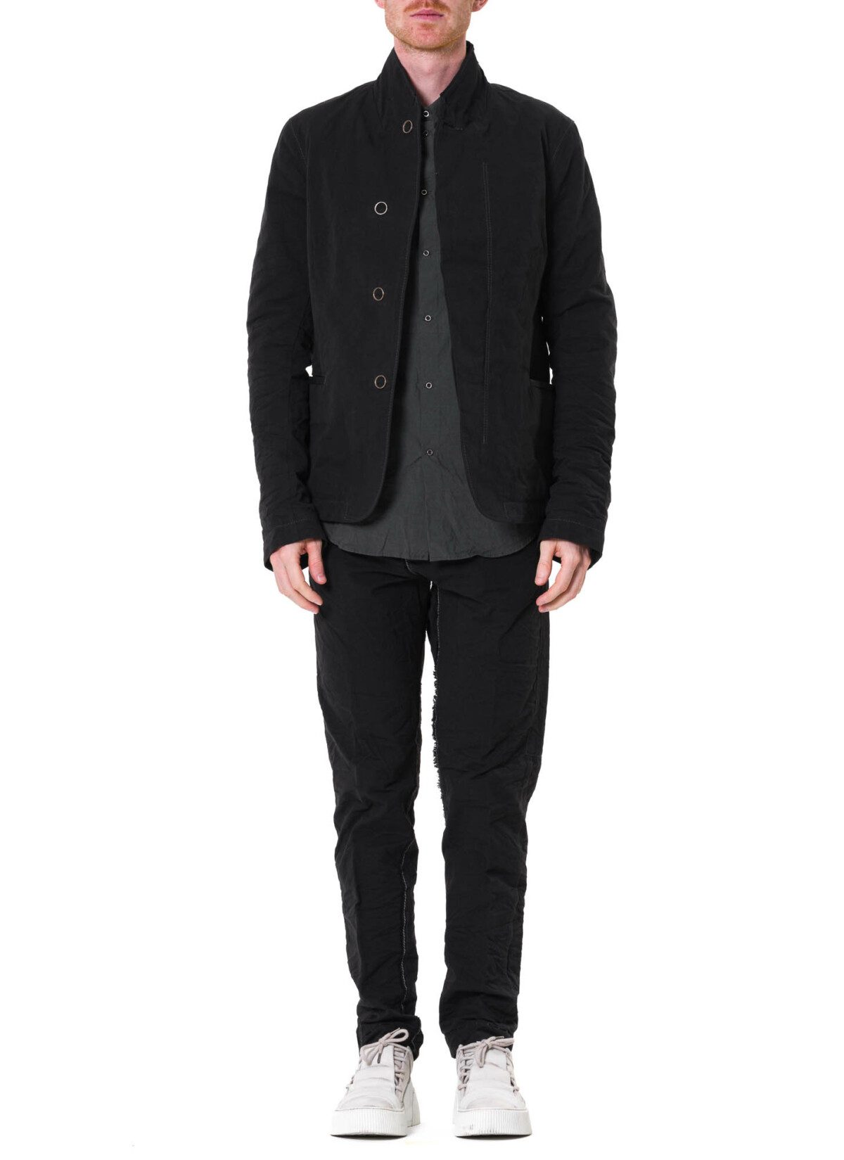 TAICHI MURAKAMI Work Blazer, black, cotton