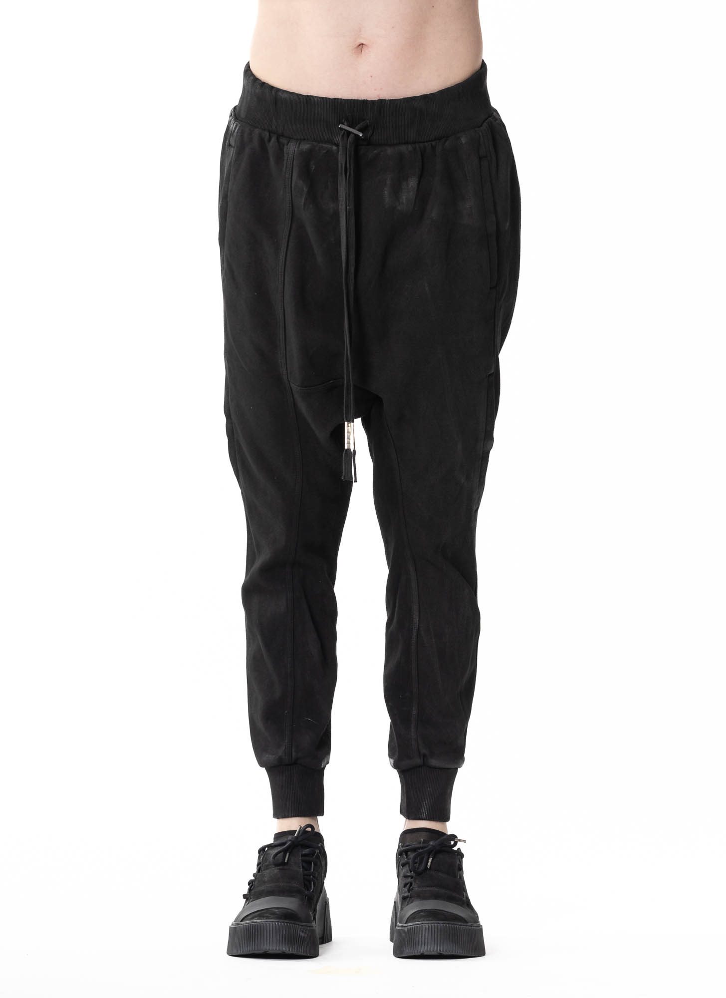 BORIS BIDJAN SABERI LONGJOHN3.RF, black, 100% CO / 10% LY (F092)