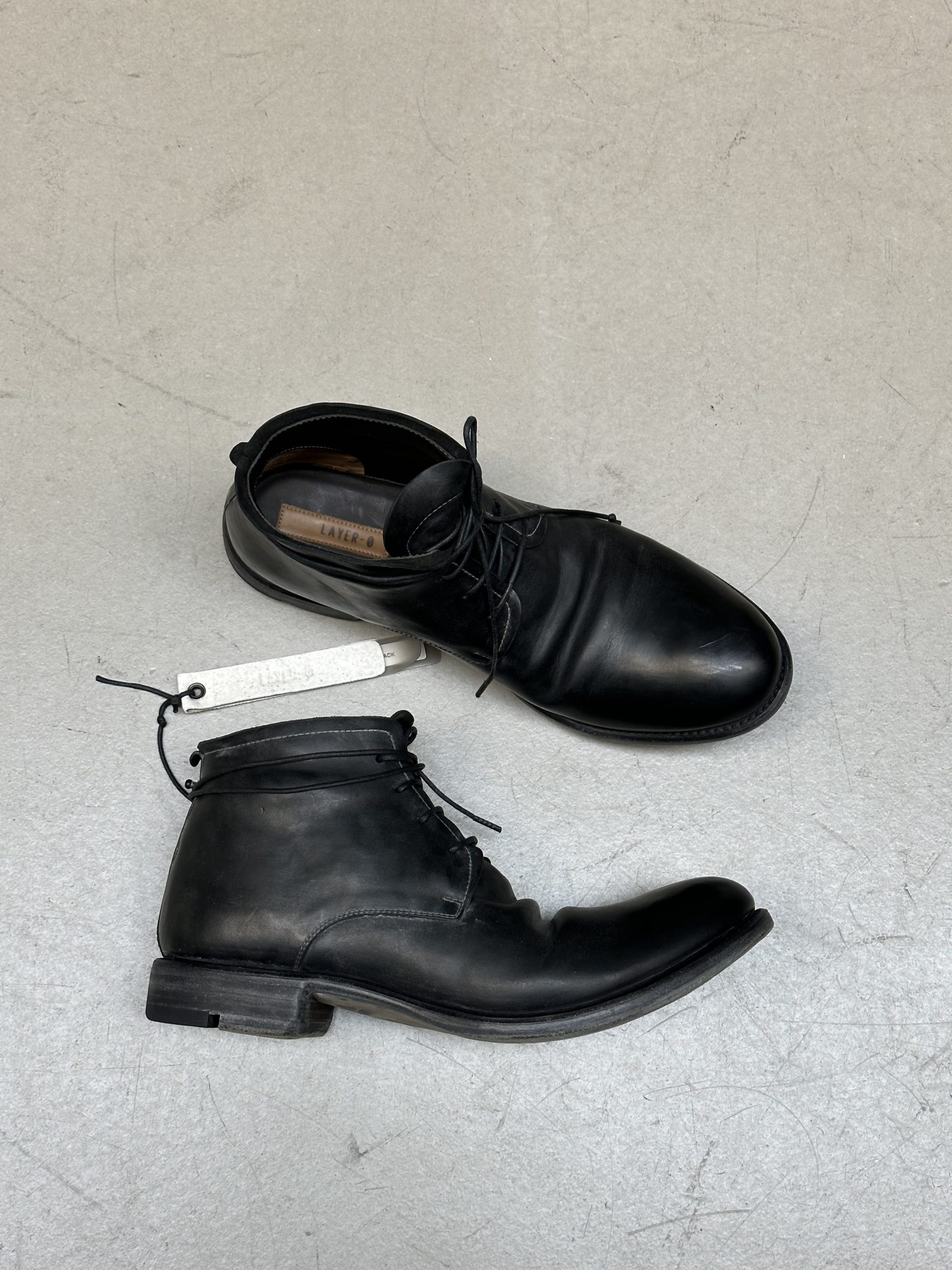 LAYER-0 Classic Ankle Boot 1.5 H10 GW, black, horse cordovan leather