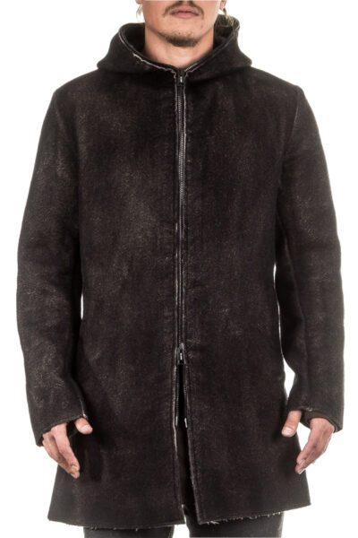AVANT TOI Herren Kaschmir Mix Kapuzenjacke schwarz