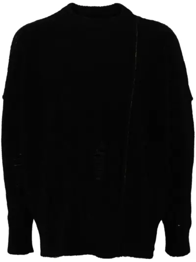 Isabel Benenato crew -neck jumper - Black