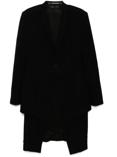 Julius Tailored Skirt blazer jacket - Black