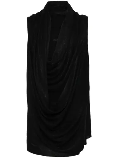 Julius coated knit venus jumper - Black