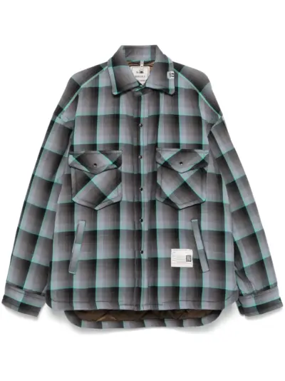 Maison MIHARA YASUHIRO checked jacket - Blue