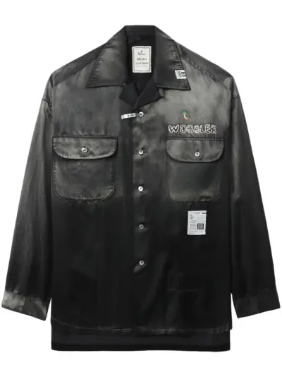 Maison MIHARA YASUHIRO logo-patch shirt - Grey