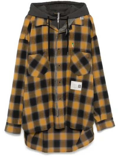 Maison MIHARA YASUHIRO plaid-check shirt - Yellow