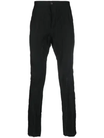 Masnada cotton-blend tapered trousers - Black