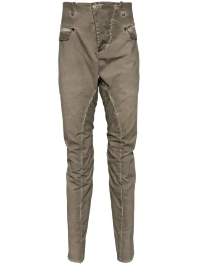 Masnada crinkled tapered trousers - Neutrals