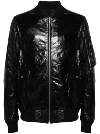 Rick Owens Classic Flight leather bomber jacket - Black