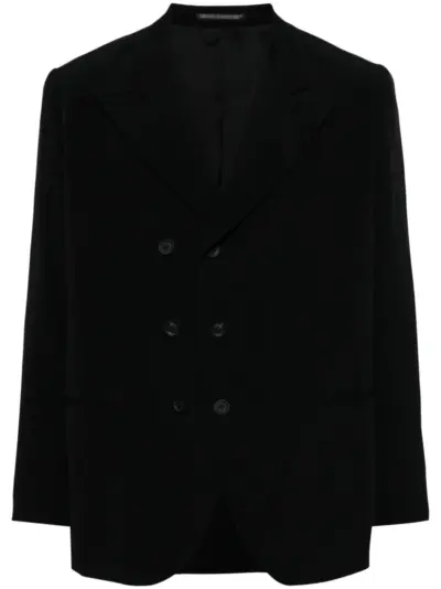 Yohji Yamamoto double-breasted blazer - Black