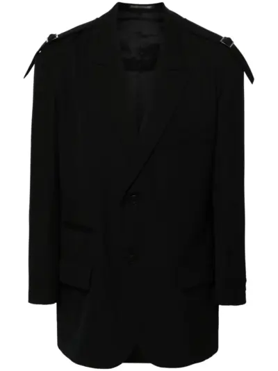 Yohji Yamamoto wool blazer - Black