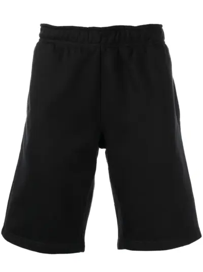 032c elasticated-waist cotton shorts - Black