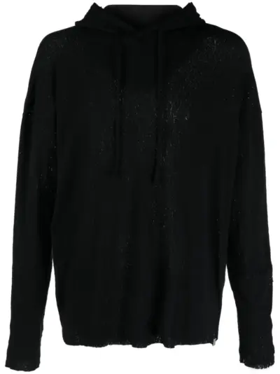 1017 ALYX 9SM distressed cotton hoodie - Black