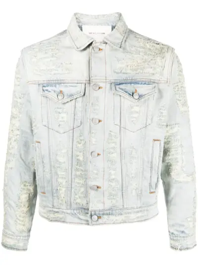 1017 ALYX 9SM distressed denim jacket - Blue