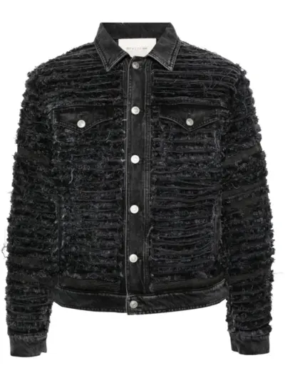 1017 ALYX 9SM distressed-finish denim jacket - Black