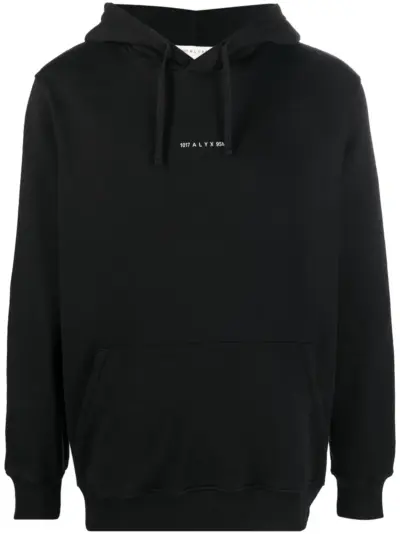 1017 ALYX 9SM logo-print cotton hoodie - Black