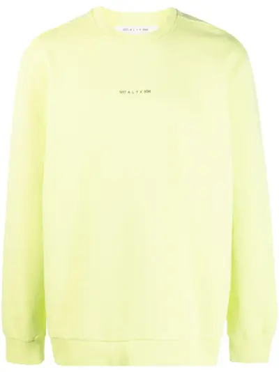 1017 ALYX 9SM logo-print cotton sweatshirt - Yellow