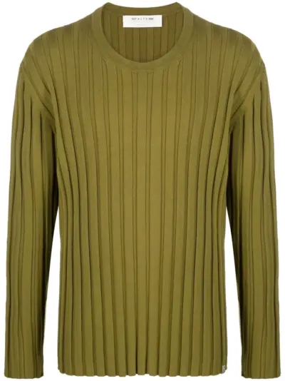 1017 ALYX 9SM ribbed-knit jumper - Green