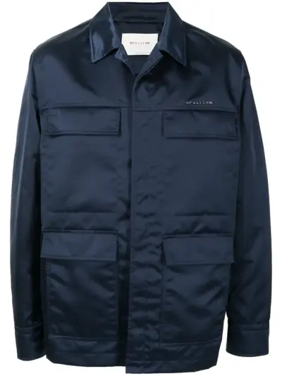 1017 ALYX 9SM satin-finish jacket - Blue