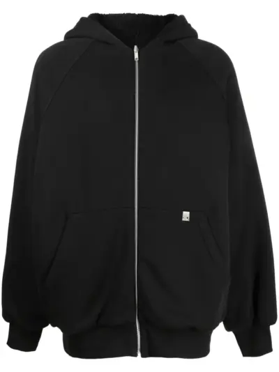1017 ALYX 9SM slogan-print zip-up hoodie - Black