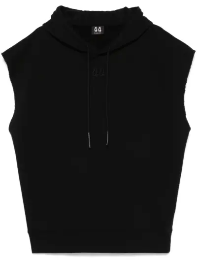 44 LABEL GROUP sleeveless hoodie - Black