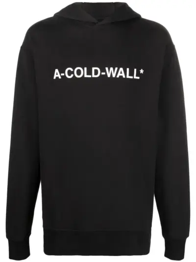 A-COLD-WALL* Essential logo-print hoodie - Black