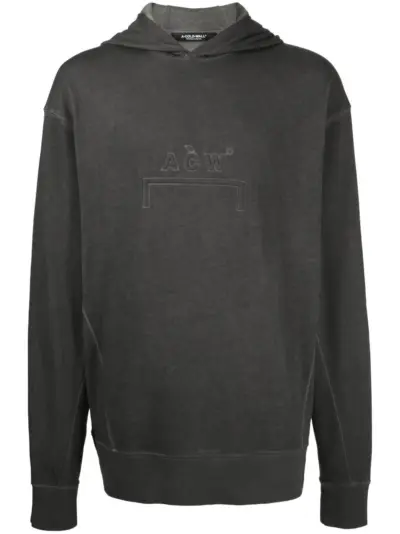 A-COLD-WALL* embossed-logo long-sleeve hoodie - Grey