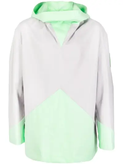 A-COLD-WALL* geometric panelled windreaker - Grey