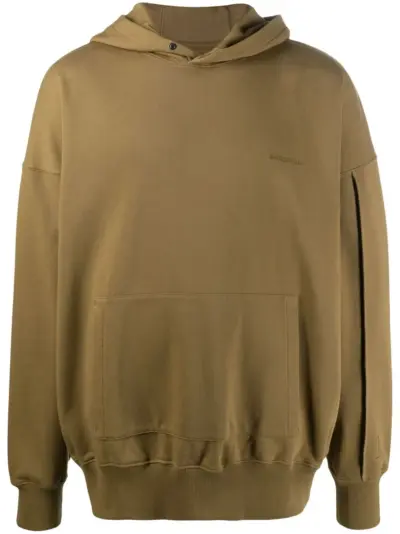A-COLD-WALL* logo-embroidered hoodie - Green
