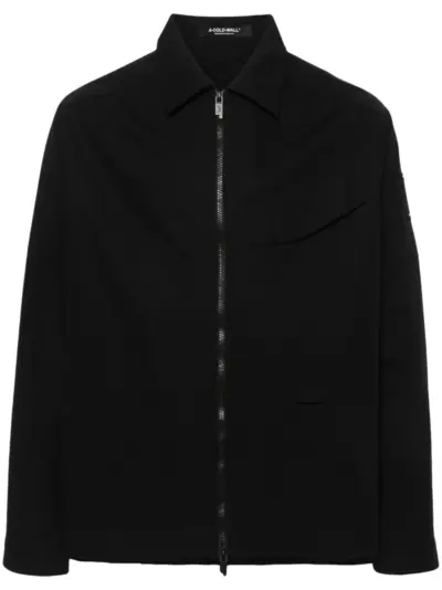 A-COLD-WALL* logo-embroidered ripstop overshirt - Black