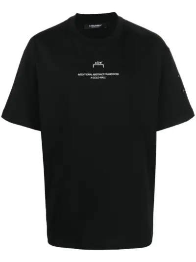 A-COLD-WALL* logo-print short-sleeve T-shirt - Black