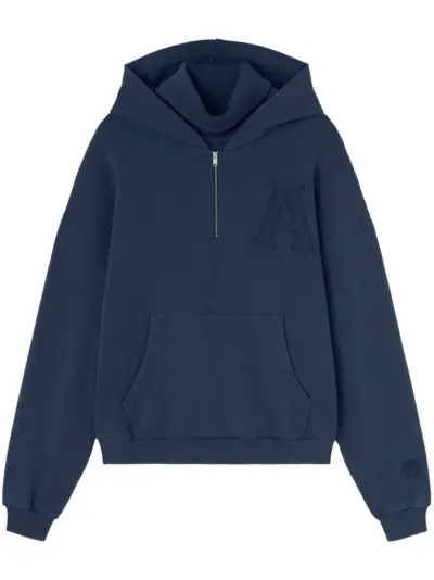 AMBUSH logo-patch hoodie - Blue
