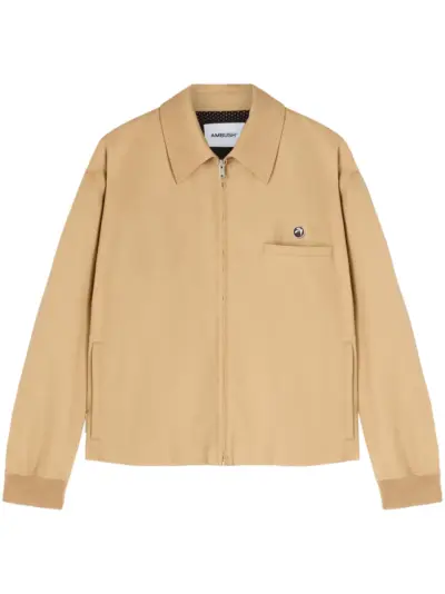 AMBUSH striped cotton jacket - Brown